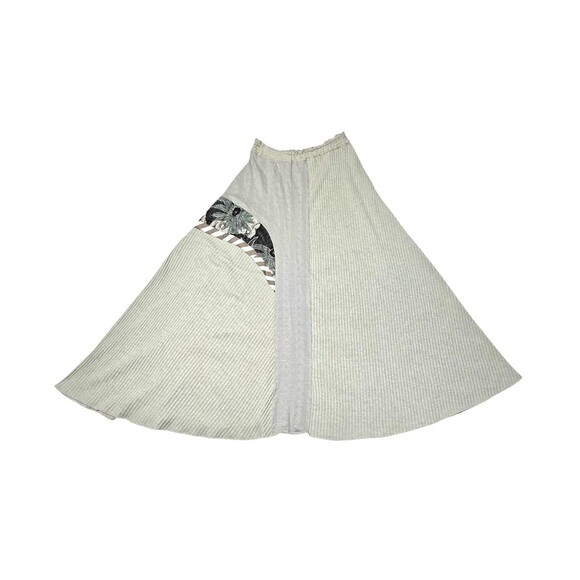 MADELEINE GAUCHER Two Piece Knit Set Top Maxi Skirt Lt Green Multicolor Medium - Picture 11 of 13